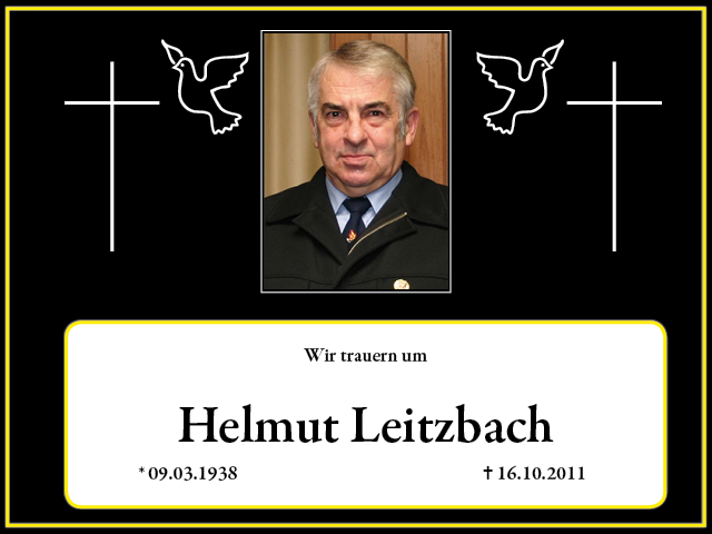 Traueranzeige - Helmut Leitzbach